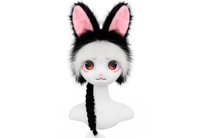 Реалистичная маска Заец (Кролик) для квадробера Furry голова фурсьют