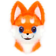 Реалистичная маска Лиса для квадробера Furry голова фурсьют