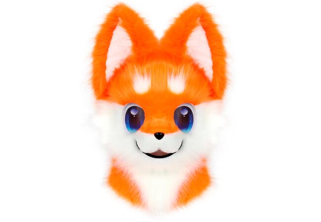 Реалистичная маска Лиса для квадробера Furry голова фурсьют