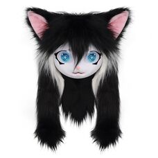 Реалістична маска Кішка для квадробера Furry голова фурсьют