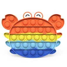 Pop it «Краб радуга», игрушка пупырка с фигуркой на каждом шарике - Pop it