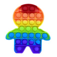 Pop it «Человечек радуга», игрушка пупырка - Pop it