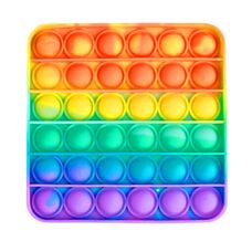 Pop it игрушка антистресс «Квадрат радуга» - ПОП ИТ КВАДРАТ