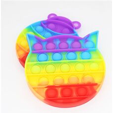 Игрушка антистресс Pop it «Кот радуга»