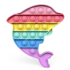 «Дельфин радужный» игра Pop it с принтом на шариках - Радужные ПОП ИТ