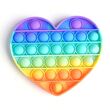 Pop it игрушка антистресс «Сердце радуга»