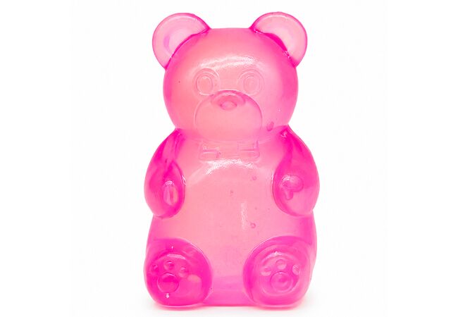 Ведмедик Рожевий NeeDoh антистрес сквіш Gummy Bear 8 см