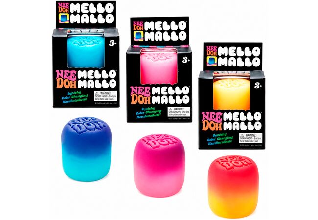 Зефір Mello Mallo змінює колір на сонці сквіш NeeDoh антистрес