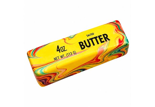 Масло сквиш Экстра Градиент игрушка антистресс (Butter Squishy) 14 см