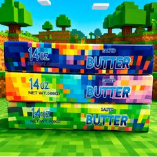 Большое Масло сквиш Minecraft игрушка антистресс (Butter Squishy) 23 см, 1 шт