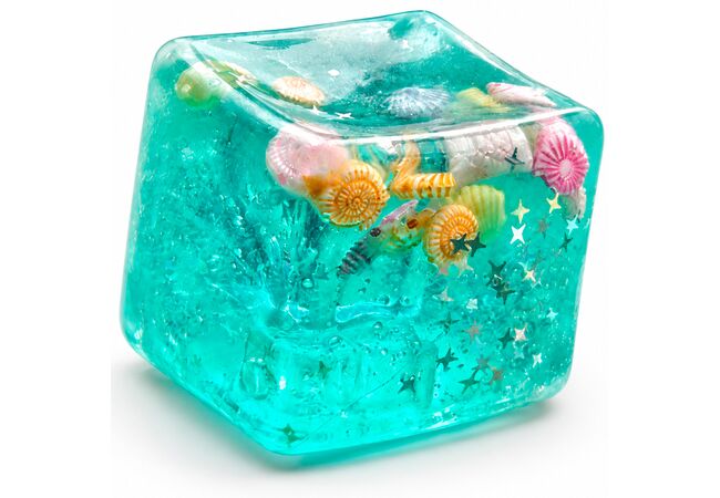 Куб тянучка Бирюзовый NeeDoh Nice Cube антистресс