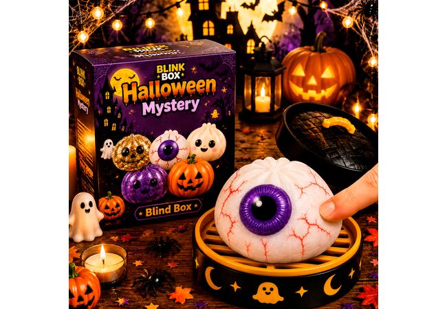 Пельмень сквіш Око Helloween Антистрес Dumpling (6 см)
