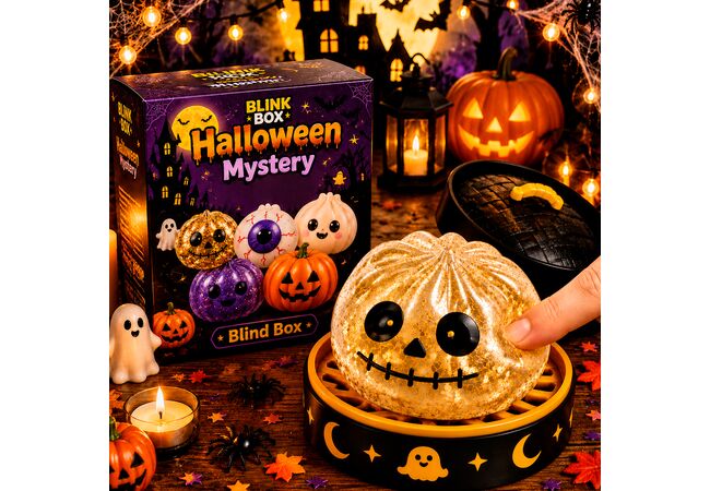 Пельмень сквиш Скелет Helloween Антистресс Dumpling (6 см)