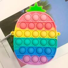 Сумка Поп Ит Ананас с прорисовкой на шариках - Радужные ПОП ИТ